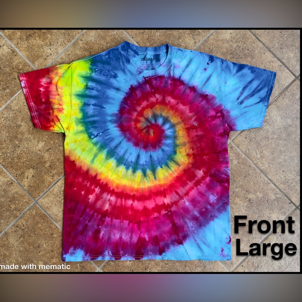 Tie Dye Tee Shirt Large